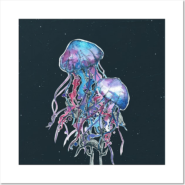 Space Jellyfish Wall Art by awlameow